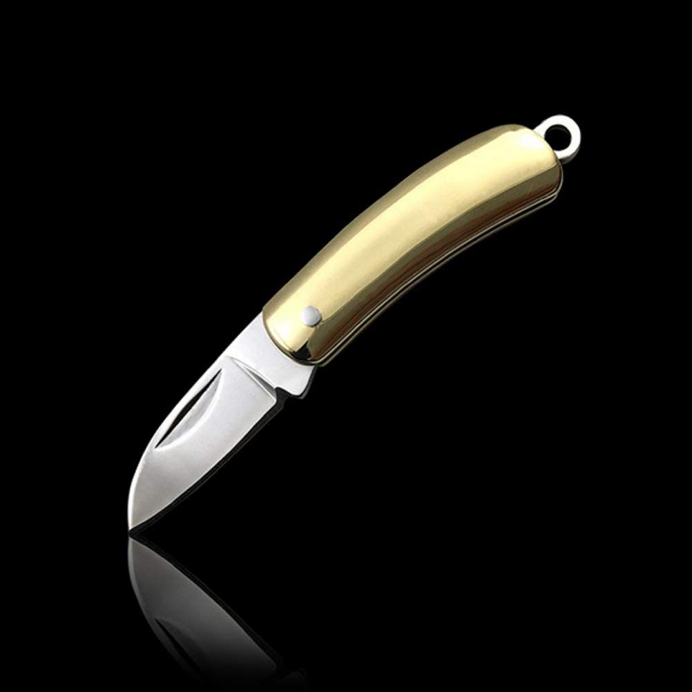 Mini Cuchillo Llavero Multifuncional pequeño Bolsillo Plegable Pluma Cuchillo Llavero Cuchillo de Supervivencia
