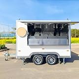 Remolque de concesión multiusos, diseño modular de cocina con ventana de servicio, adaptable para rollos de langosta gourmet o botanas veganos, excelente para eventos de cervecería y configuraciones