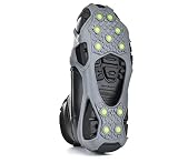 Winter Walking Easy Spike Ice Cleat, Lightweight Industrial Strength Traction Aid for Walking on Sno