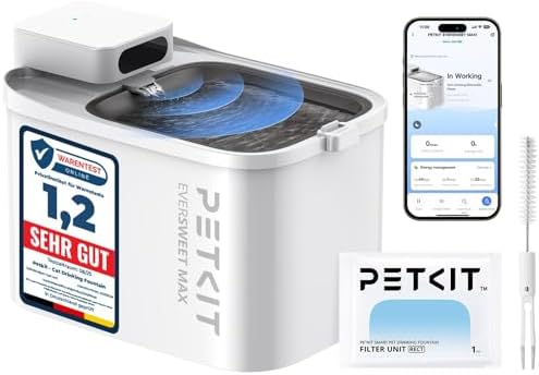 PETKIT Cat Drinking Fountain, Wireless Dog Water Dispenser, 3L Ca...