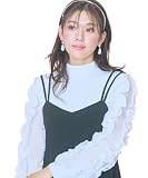 [ニッセン] ワンピース 大きいサイズ カットジャージーキャミワンピース marun レディース 黒 4L