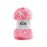 Eyelash Fun Fur Yarn - Premium Soft Crochet Yarn DIY Hand Knitting 100% Polyester 175 Yds 3.53 Oz - Baby Pink