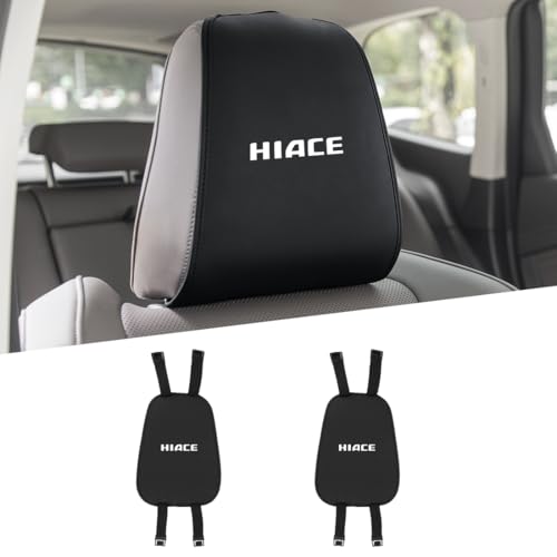 ハイエース 専用 ヘッドレスト カバー 防塵・防水性アップ 車用首 クッション ハイエース 200系 GL アクセサリー に適合 スナップ式 カーシート 取付簡単 四季通用 内装 カスタム パーツ カー用品 2個セット