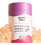 Health Hack Myo y D-Chiro Inositol Ratio 40:1 en Gomitas | 180 Gummies para 2 meses | 2500mg por ...