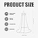 Cunlvyyds Crib Canopy Hanging Fine Mesh Dome-Shape Net with Door Flaps Floor-Hugging Border 236x87 in Breathable Tent for Infant