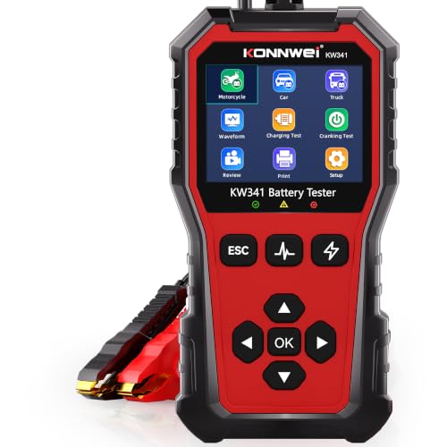 KONNWEI KW341 6V 12V 24V Battery Tester for Car Truck Motorcycle