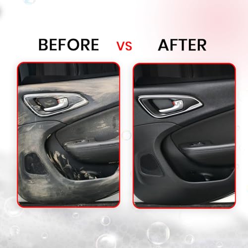 Image of Dry Foam Interior Cleaner - All Purpose Car Interior Cleaning Solution | Alkaline-Based, Anti-Bacterial Foam | For Dashboard, Seats, Leather, Carpet & Plastic - Super Concentrated - 1 Liter