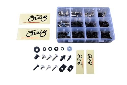 Kit visserie carénages M5 M6 Kawasaki Z1000 en aluminium anodisé finition premium