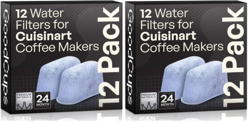 Image of 24 Pack Water Filters for Cuisinart Coffee Makers by GoodCups - Replacement Charcoal Water Filters - Fits All Cuisinart Coffee Machines