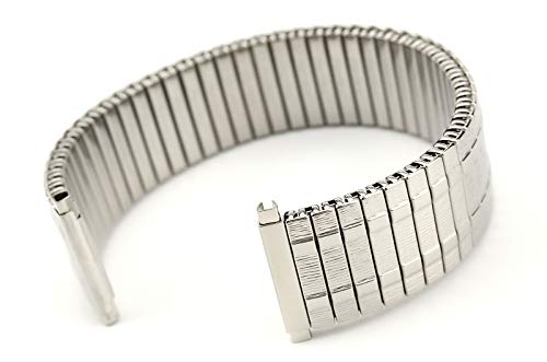 Bracelet de montre 22mm 20mm extensible Sulla Rowi Fixoflex S acier inoxydable Allemagne