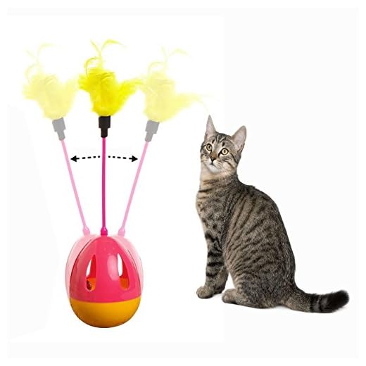 OFKPO Kitten Giocattoli Palline Interattivi con Piume