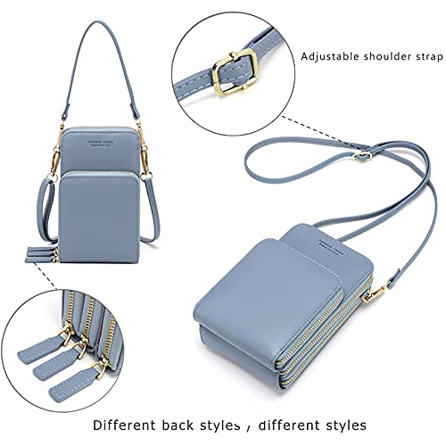 Myfriday Small Crossbody Cell Phone Purse For Women, Mini Messenger Shoulder Handbag Wallet With Credit Card Slots #TOP4