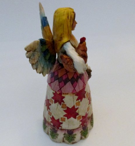 Jim Shore Heartwood Creek - Angel With Hen And Eggs By Enesco - 108918 #TOP2