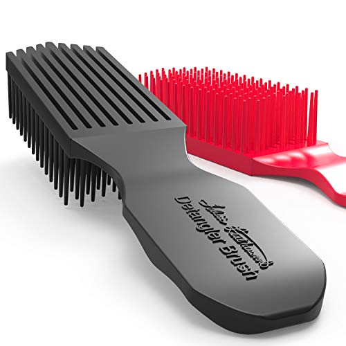 Felicia Leatherwood Detangler Brush Bundle - Black and Red
