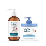 Happy Cappy Medicated Shampoo and Cream Bundle, Manage Cradle Cap, Seborrheic Dermatitis, Dandruff,