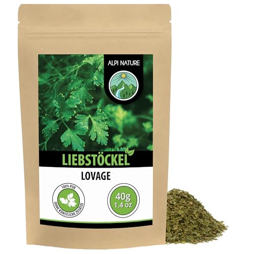 Alpi Nature Liebstöckel 40g, Liebstöckel Gewürz, Liebstöckelblätter getrocknet, Liebstöckelgewürz