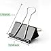43 pcs Binder Clips, Black Metal Paper Clips, 25mm Sizes Foldback Clips Clamp Binder Clips for Office Home Supplies