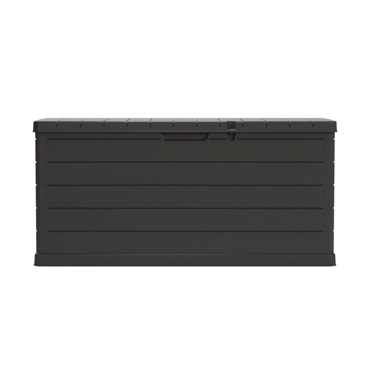 Art Plast - Baule di Stoccaggio Esterno 350L - Baule da Giardino Grigio 118,5x52x57cm - Maniglie di Trasporto - Resistente all'Acqua