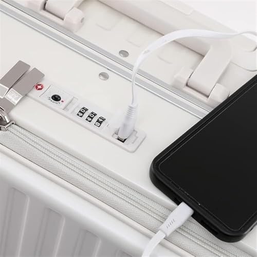 Carry On Luggages Suitcase Suitcases with USB Port Charging Luggage for Business Travel High Capacity Suitcases Luggage Suitcases(Size:20inch,Color:Blue)4