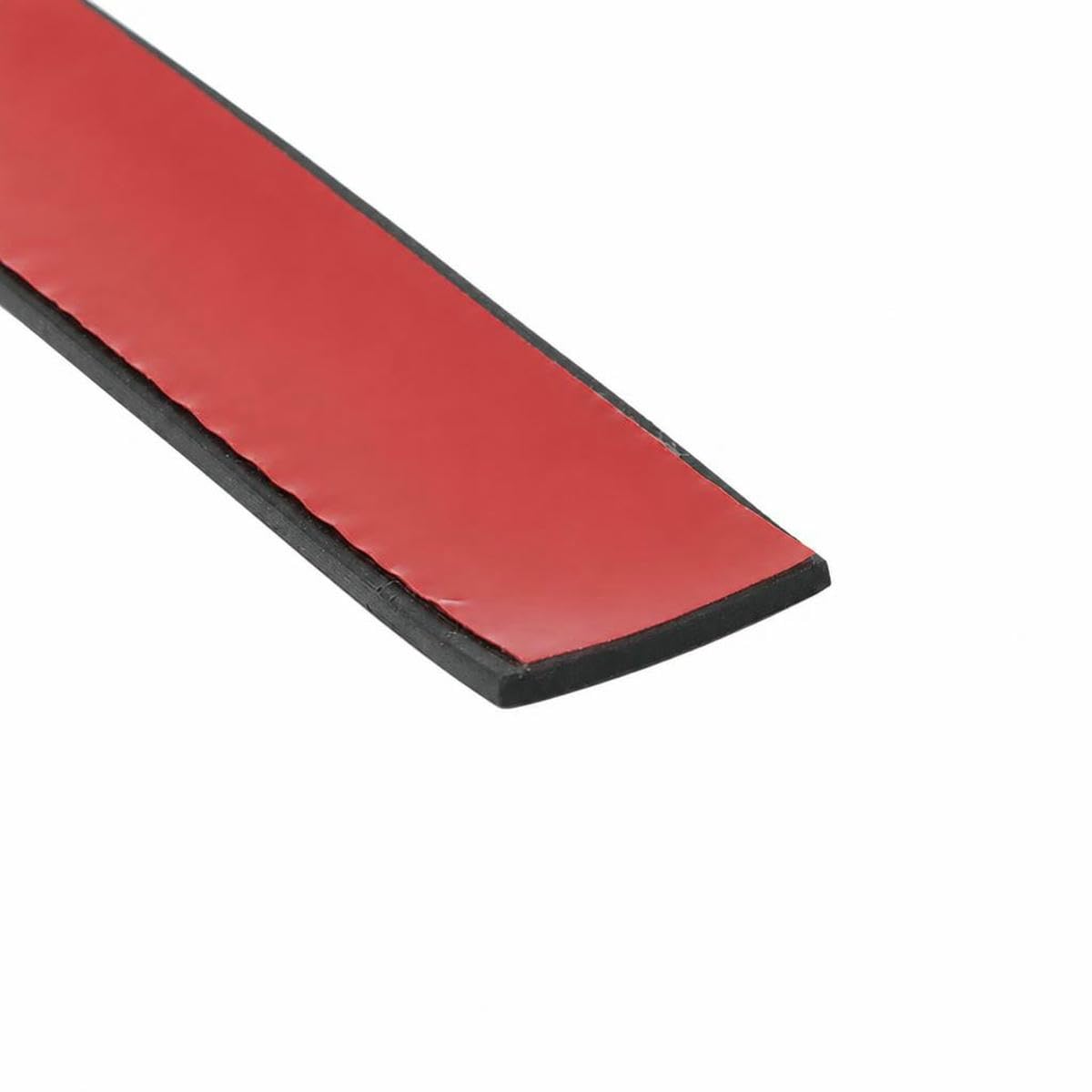 Jmgdj 3X25mm 50Cm Silicone Rubber Anti-Collision Strip Black Self Adhesive High Temperature Resistant Durable Furniture Anti-Skid Gasket-50