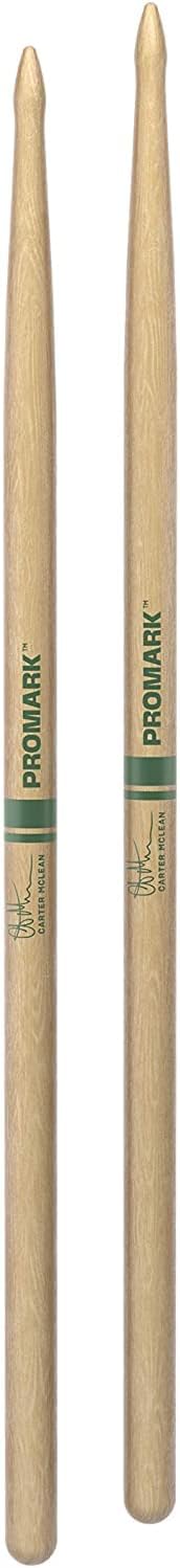 2 PACK ProMark Carter McLean Hickory Drumsticks, Wood Tip