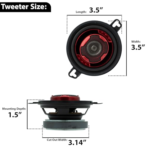 Mb Quart Xk2-108 3.5-Inch 140 Watt 2-Way Coaxial Speaker System For Superior Car Audio Performance thumb #6