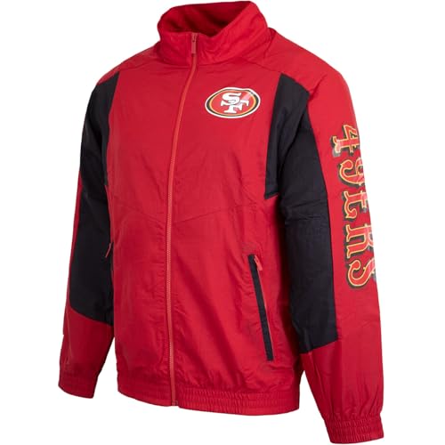 Fanatics Chaqueta NFL Team Trackjacket deportiva para hombre color negro
