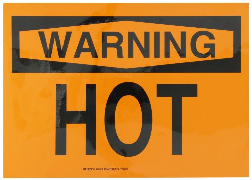 Panneau Hot Brady 88252 autocollant en polyester pour machine de 25,4 x 35,6 cm