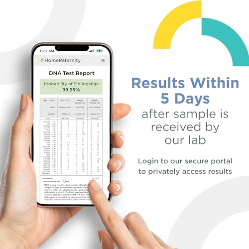 Image of HomePaternity Sibling DNA Test, Fast Results, Highest Accuracy Available with Up to 34 Genetic Markers Tested, All Lab Fees & Shipping Included