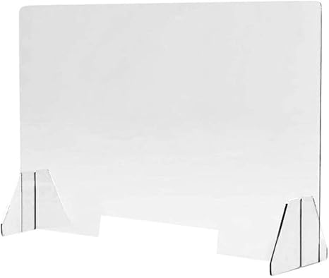 Amazon Co Jp Hsbais 卓上パーテーション 飛沫 ン 窓付き 卓上 仕切り板 クリアパーテーション デスク 1 4 厚保護くしゃみガード プレキシガラス カウンター デスク仕切り 40x40cm ホーム キッチン