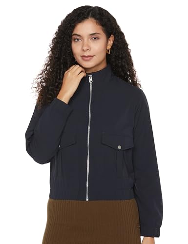 Image of Qube By Fort Collins Women's Faux Fur Regular Winter Puffer Jacket with Collar Stylish, Warm & Lightweight