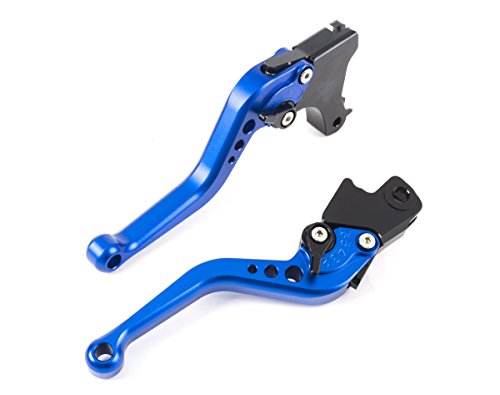 YJS Motorrad Kurz Bremskupplungshebe Einstellbare CNC Aluminium für BMW F800GS/Adventure 2008-2018 F700GS 2013-2017 F800R 2009-2017 F800GT 2013-2018 F800S 2006-2014 F800ST 2006-2015 F650GS 2008-2012