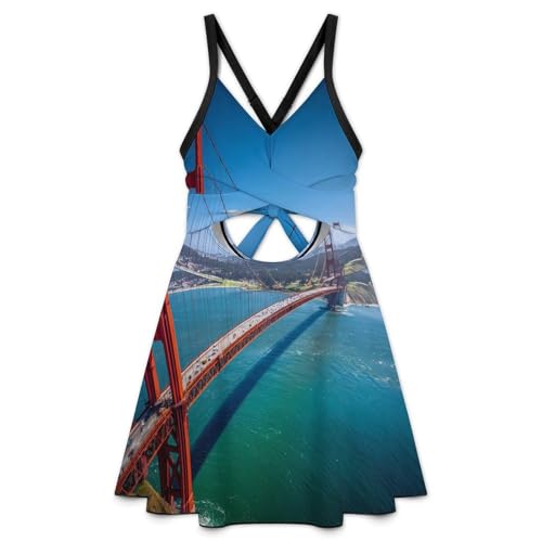 Traje de baño para mujer con espalda cruzada y estampado sexy 3