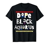 Gift For Aquarius Man or Aquarius Woman Black Aquarius T-Shirt