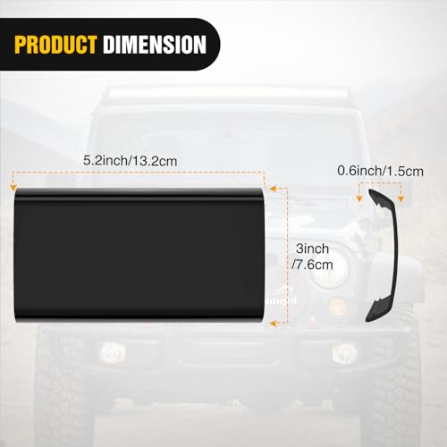 Image of Nilight 6.5 Inch LED Light Bar Covers 2 PCS Black Color | Protective Durable Polycarbonate Lens, Waterproof Dustproof Scratch-Proof for Double-Row Off Road Driving Lighting