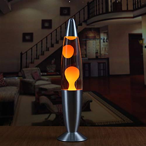 Hehilark Lampe métallique à Base de Lave en Cire, Style Volcan, veilleuse veilleuse méduse