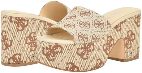 GUESS Dames Edany Wedge Sandaal, 9 M US, Taupe 240, 39.5 EU