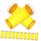 BEBEMOKO 25 Piezas Botella De Medicina Vacía Titular De La Medicina De Protección Frascos De Pastillas Vacios Mini Botella Envase Botella Pequeña Botella Solida Portátil Yellow Páginas