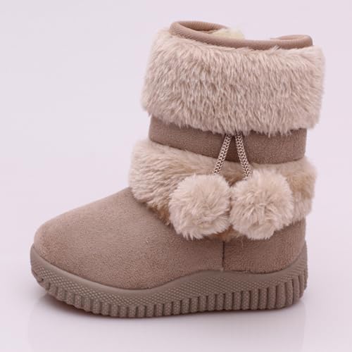 Bottes d'hiver filles antidérapantes chaudes à fermeture éclair - 3