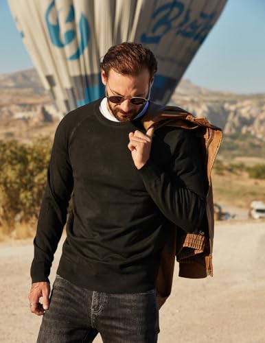 COOFANDY Men's Jumpers Crew Neck Sweater Knitted Jumper Round Neck Pullover Winter Jumper Long Sleeved Work Jumpers for Business - Image 4