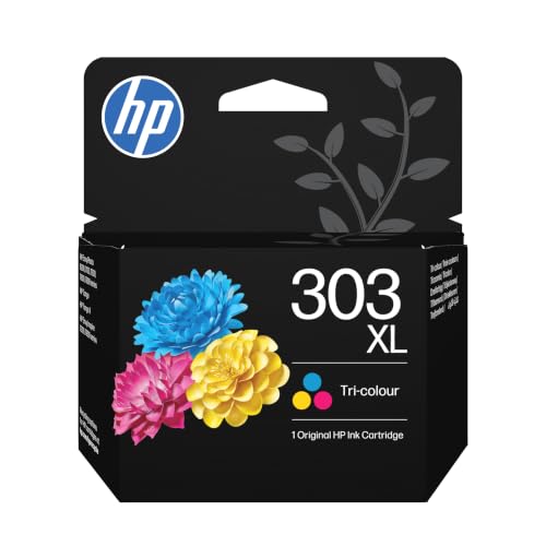 HP 303XL Tricolor, Cartucho de Tinta Original, Alta Capacidad | Compatible con HP Tango, HP Tango X, HP Envy 6220, 6230, 7130, 7830, 415 páginas (T6N03AE)