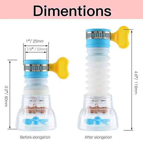 Miniatura 5 de 3 filtros portátiles de montaje en grifo filtro de agua purificada, grifo de filtro de agua ajustable que elimina las impurezas de agua dura