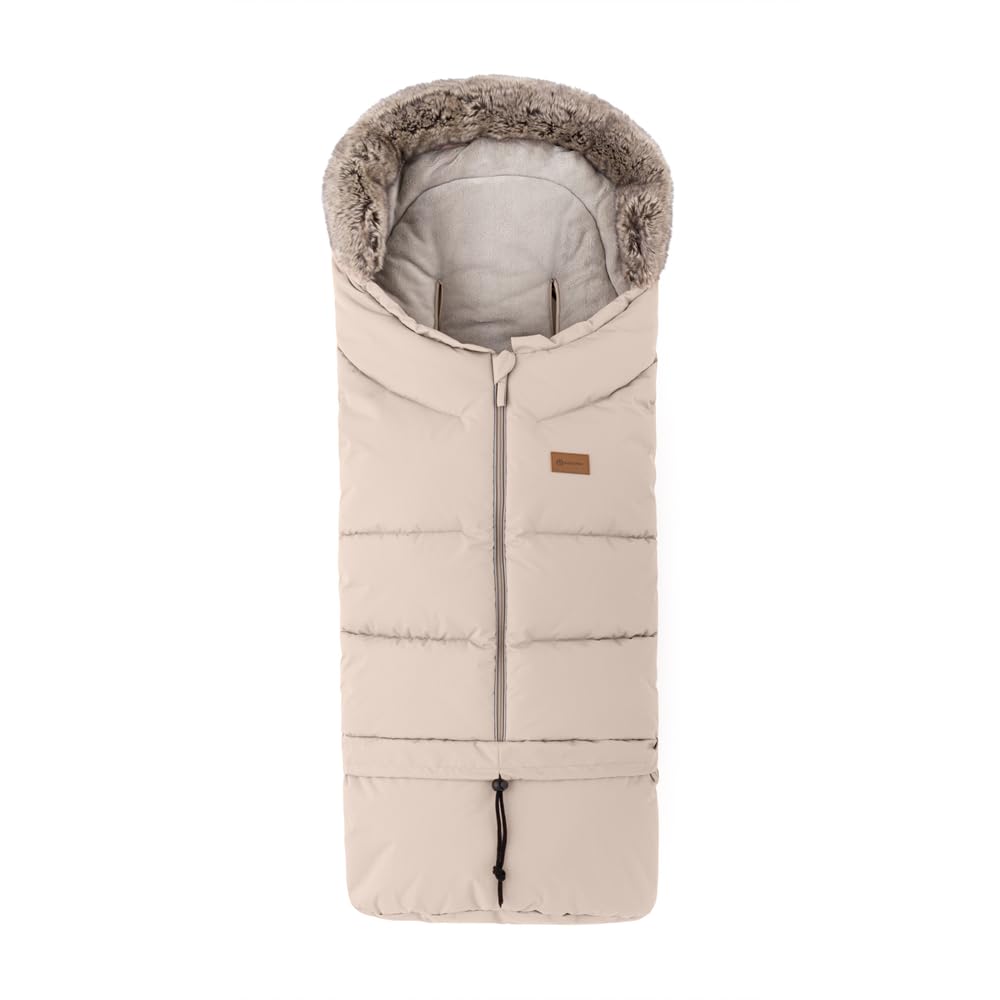 Petite&Mars Fußsack für Kinderwagen Fusak 4v1 Arctic * Winterfußsack für Kinderwagen, Buggy und Autositz * Warrm * Wasserdicht * Winddicht (Rose Petal)