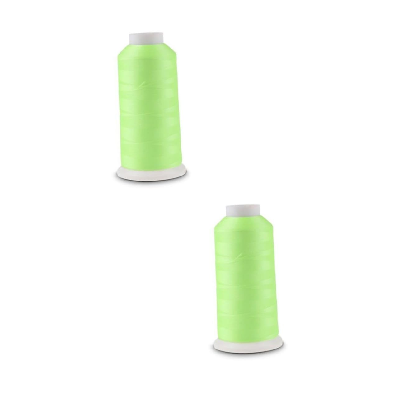 SHINEOFI 2piezas Hilo De Bordar Luminous Glow in The Dark Yards Hilo De Coser Verde Para Bordado y Manualidades Para Proyectos Creativos y Decorativos