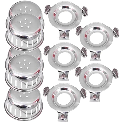 ROMISBABA 10 Juegos Kit para Olla Presión con y Soporte Antiobstrucción Inoxidable Resistente y Compatible con Válvula Selladora para Seguridad y Durabilidad