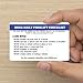 Qualified Forklift Operator Certification Card | 5 pk 3.5x2.25” Plastic Wallet Training Certificate with Expiration Date Fill in Name Completion Hard Hat OSHA Checklist Bulk ID Tag