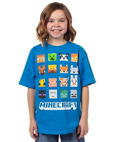 T-shirt Minecraft fille motif imprimé résistant pour enfant sans irritation