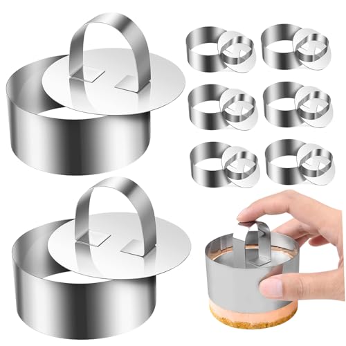 FONDOTIN �X�e�����X�X�`�[���P�[�L�����O �ی^�P�[�L�^ �v�b�V���[�t�� �f�U�[�g�p���������O ���ѐ��`���������c�[�� 8�Z�b�g