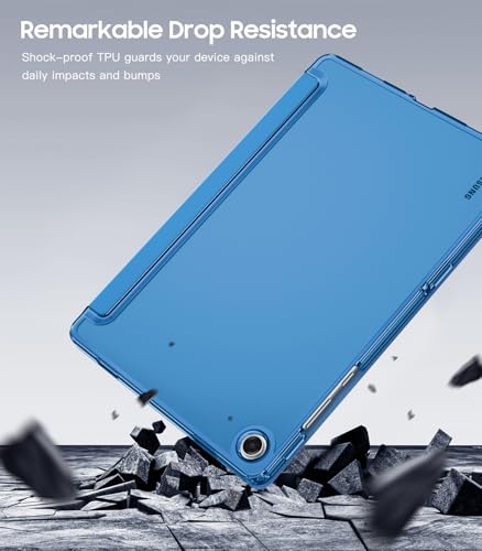 Image of TiMOVO Soft Case for Samsung Galaxy Tab A11+ /A11 Plus 11 inch 2026, GentianBlue | Fit for SM-X230 /X236 /X238, Slim Soft TPU, Translucent Frosted Back, Auto Wake /Sleep