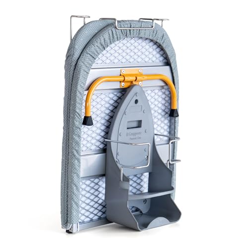 IlGruppone ASSE da Stiro Pieghevole da Tavolo – Compatto, Portatile e Salvaspazio, Perfetto per Casa e Viaggio - Giallo